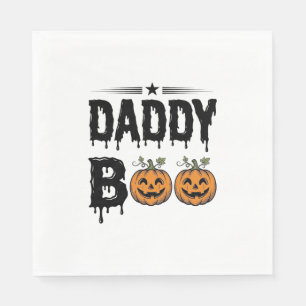 Servilleta De Papel Diseño de camiseta de calabaza de Halloween vintag