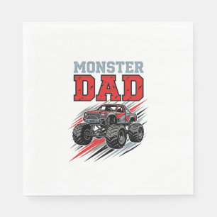 Servilleta De Papel Diseño de camiseta de camión monstruo vintage Mons