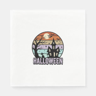 Servilleta De Papel Diseño de camiseta de casa embrujada de Halloween
