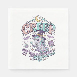 Servilleta De Papel Diseño de camiseta de estilo retro mágico Unicorn 