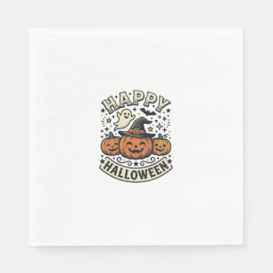 Servilleta De Papel Diseño de camiseta de fantasma de calabaza de Hall