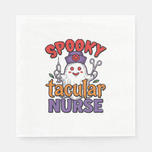 Servilleta De Papel Diseño de camiseta de fantasma de Halloween de enf