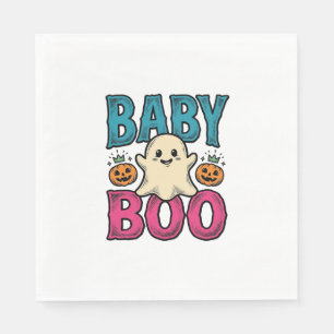 Servilleta De Papel Diseño de camiseta de fantasma de Halloween vintag