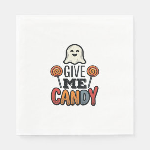Servilleta De Papel Diseño de camiseta de fantasma de Halloween vintag