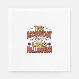Servilleta De Papel Diseño de camiseta de fantasma vintage de contador