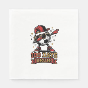 Servilleta De Papel Diseño de camiseta de fútbol Dabbing de 100 días B