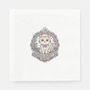 Servilleta De Papel Diseño de camiseta de gato lindo gato belleza perf