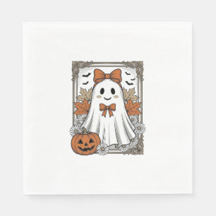 Servilleta De Papel Diseño de camiseta de grabado vintage de fantasma