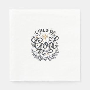Servilleta De Papel Diseño de camiseta de grabado vintage Hijo de Dios