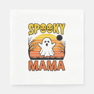 Servilleta De Papel Diseño de camiseta de Halloween de fantasma vintag