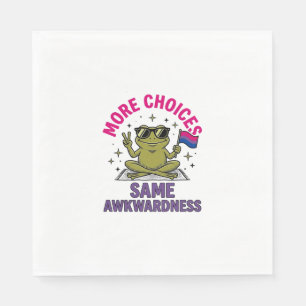 Servilleta De Papel Diseño de camiseta de orgullo de rana bi divertida