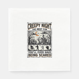Servilleta De Papel Diseño de camiseta de terror divertido y aterrador