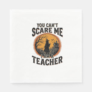 Servilleta De Papel Diseño de camiseta escolar espantosa de profesor d