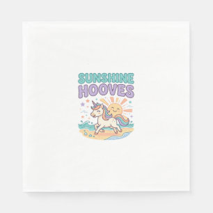 Servilleta De Papel Diseño de camiseta gráfica trendy pezuñas unicorni