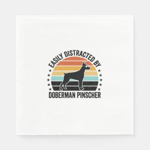 Servilleta De Papel Diseño de camiseta gráfica vintage de Doberman Pin