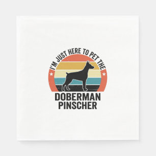 Servilleta De Papel Diseño de camiseta para amantes de perros Doberman