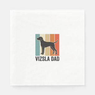 Servilleta De Papel Diseño de camiseta para papá de Vizsla vintage ama