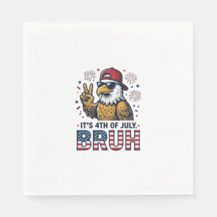 Servilleta De Papel Diseño de camiseta patriótica Funny 4th of July Ea