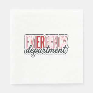 Servilleta De Papel Diseño de camiseta tipográfica para departamento d