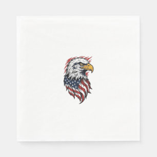 Servilleta De Papel Diseño de camiseta vectorial de águila patriótica