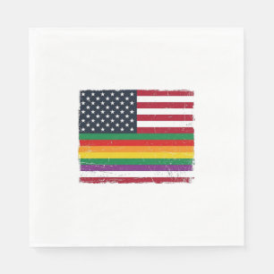 Servilleta De Papel Diseño de camiseta vectorial de bandera del orgull