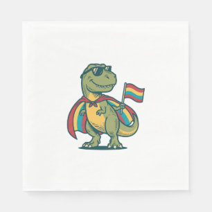 Servilleta De Papel Diseño de camiseta vectorial de dinosaurio orgullo