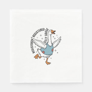 Servilleta De Papel Diseño de camiseta vectorial vintage de ganso tont