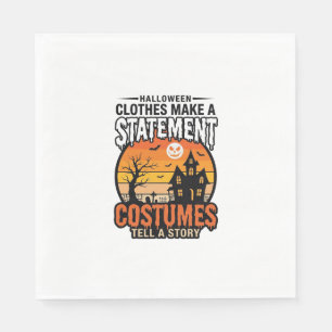 Servilleta De Papel Diseño de camiseta vintage de disfraces de Hallowe