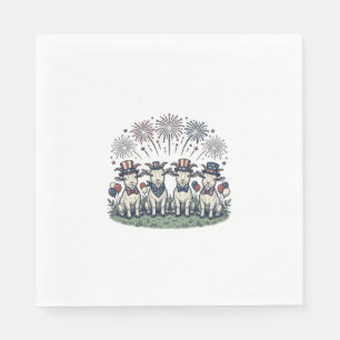 Servilleta De Papel Diseño de camiseta vintage de fuegos artificiales 