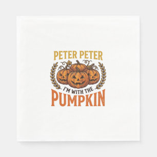 Servilleta De Papel Diseño de camiseta vintage de Halloween de Peter P