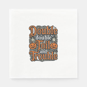 Servilleta De Papel Diseño de camiseta vintage de Halloween Double Toi