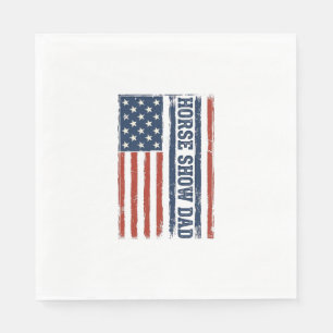 Servilleta De Papel Diseño de camiseta vintage de la bandera americana