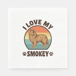 Servilleta De Papel Diseño de camiseta vintage puesta de sol Smokey Sh