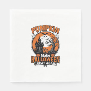 Servilleta De Papel Diseño de camiseta Vintage Pumpkin Halloween Great