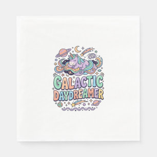 Servilleta De Papel Diseño de Camiseta y Pegatina Kawaii Soñador Galác