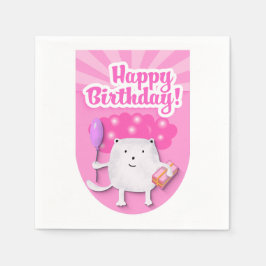 Servilleta De Papel Diseño de Celebración de Cumpleaños Feliz