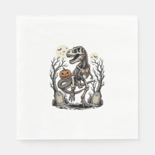 Servilleta De Papel Diseño de cementerio de Halloween de dinosaurio es
