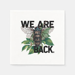 Servilleta De Papel diseño de cigarras