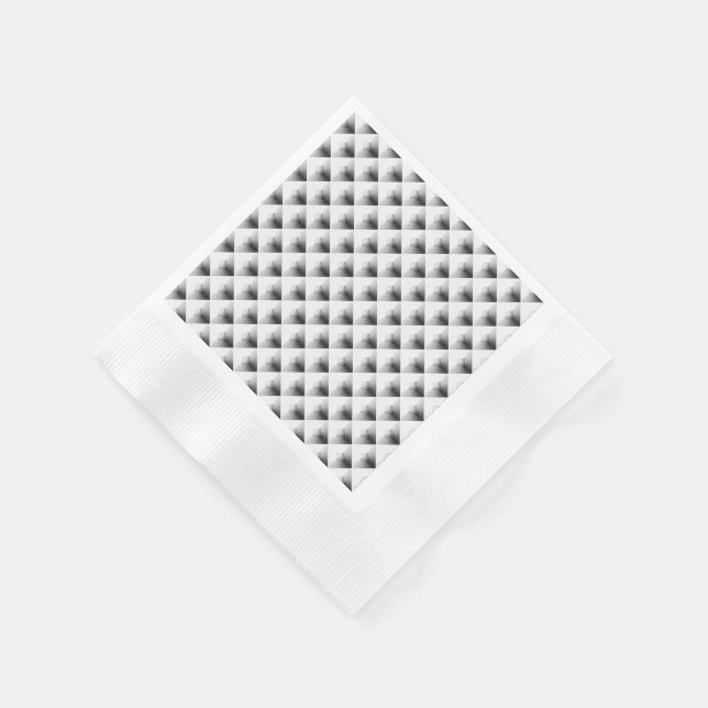 Servilleta De Papel diseño de compartimento en Gris... (Borde)