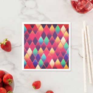 Servilleta De Papel Diseño de diamantes
