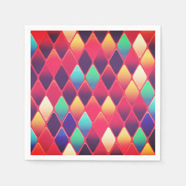Servilleta De Papel Diseño de diamantes