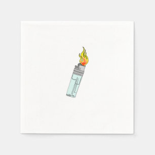 Servilleta De Papel Diseño de encendedor y llama
