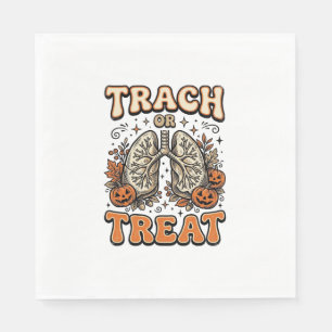 Servilleta De Papel Diseño de enfermera de Halloween de traqueostomía