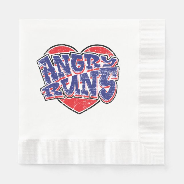 Servilleta De Papel Diseño de fans de Angry Runs v2 (Anverso)
