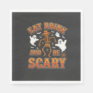 Servilleta De Papel Diseño de fantasma aterrador de Halloween come beb