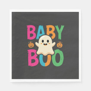 Servilleta De Papel Diseño de fantasma de Halloween Baby Boo_1