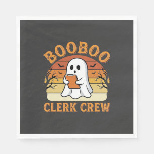 Servilleta De Papel Diseño de fantasma de Halloween de Booboo Clerk Cr