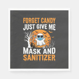 Servilleta De Papel Diseño de fantasma de Halloween de máscara y desin