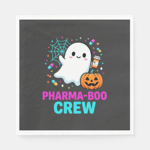 Servilleta De Papel Diseño de fantasma de la tripulación de Pharma-Boo