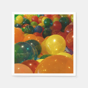 Servilleta De Papel Diseño de fiesta de globos coloridos